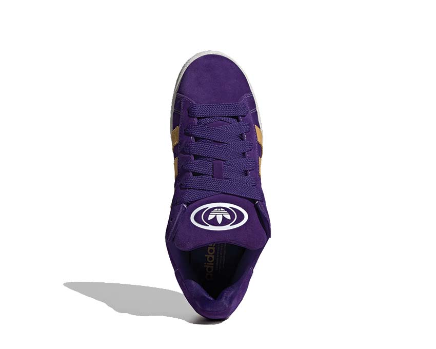 Adidas Campus 00S Collegiate Purple détail — cuir suède violet