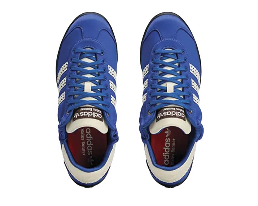Adidas Karintha x Wales Bonner Low Satin Blue suela — suela plana ligera