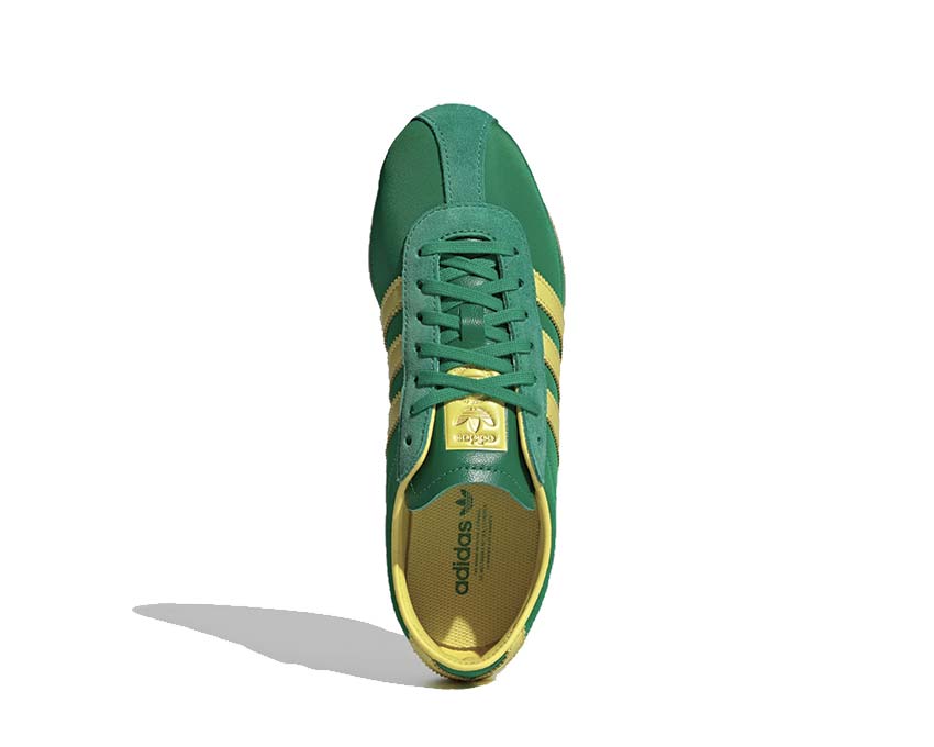 Adidas Tokyo W Green Detail — Mesh-Oberteil in Pure Sulfur mit Overlays