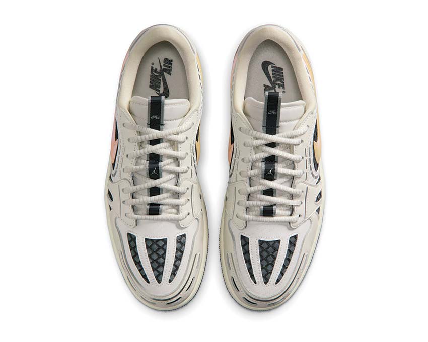 Air Jordan 1 Method of Make Low V3 Sail Weiß Rückansicht — Damen Hype Sneaker retro