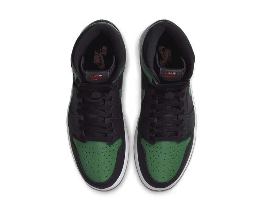 Air Jordan 1 Retro High OG Pine Green dettaglio — colorway Pine Green iconico