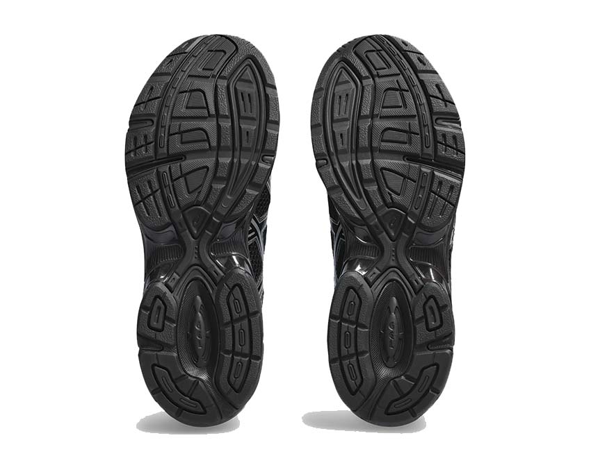 Asics Gel 1130 Black Pure Silver arrière — amorti GEL talon running rétro urbain