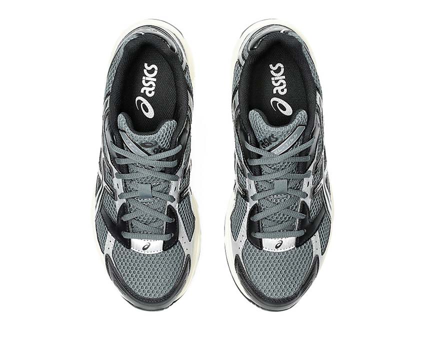 Asics Gel 1130 Steel Grey détail — mesh et suède steel vintage