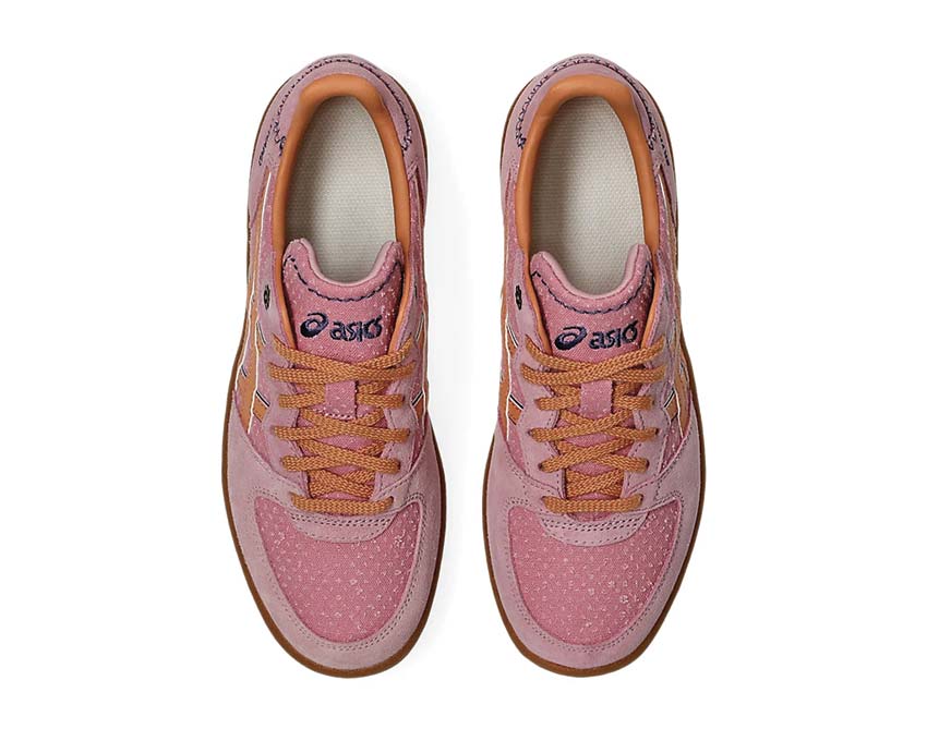 Asics Skyhand OG Terracotta détail — surpiqûres décoratives cuir coneflower