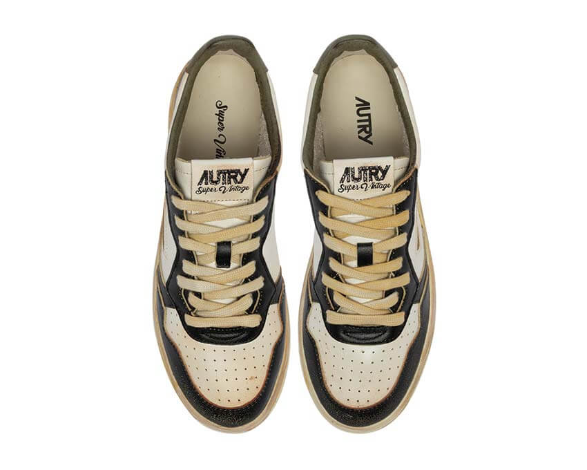 Autry Super Vintage Low AVLMSV06 Rückansicht — Fersenbereich Vintage Leder Herren