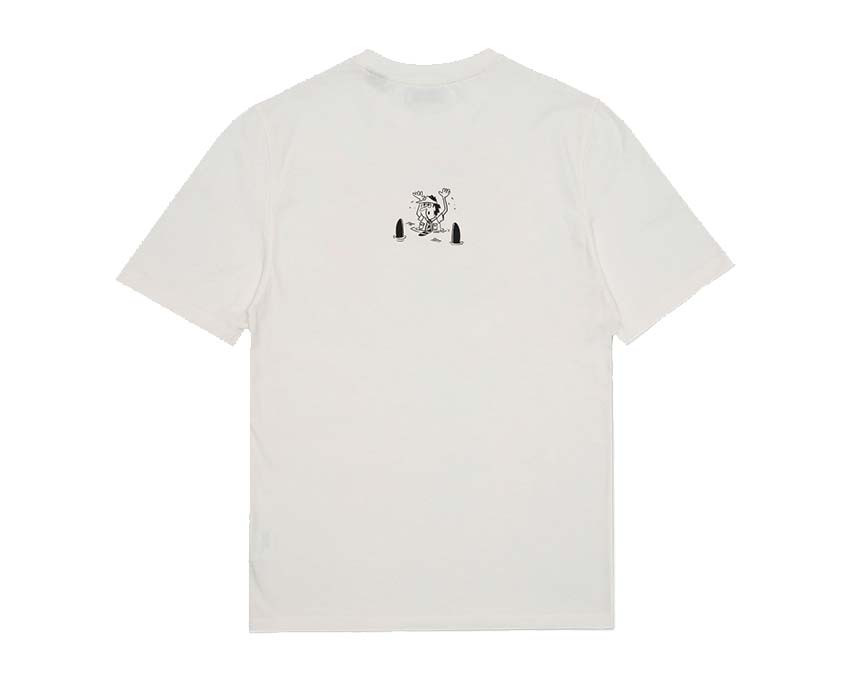 Edmmond Studios Boxy Tee Off White vue latérale — coupe large coton épais