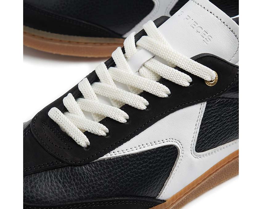 Filling Pieces Sprinter Dice Black détail — surpiqûres contrastantes premium