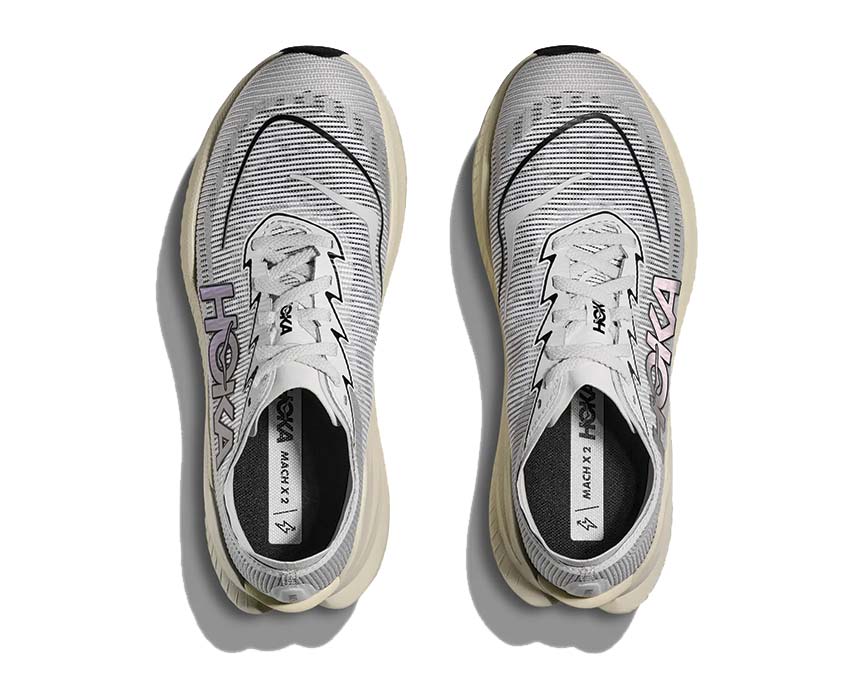 HOKA Mach X 2 Cosmic Grey Detail — leichtes Mesh-Obermaterial