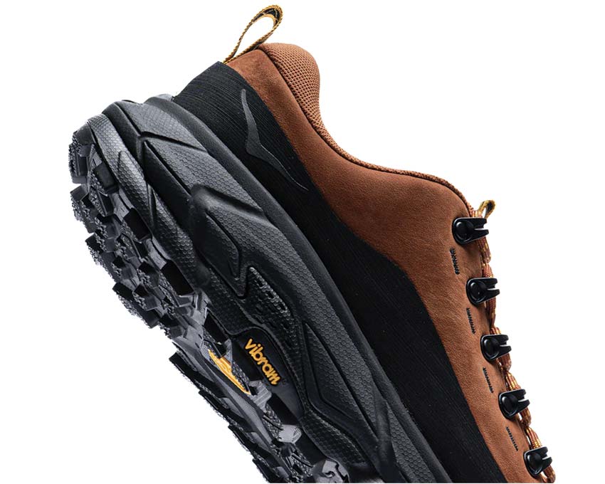 HOKA Tor Summit Hazelnut Black détail — tige mesh légère