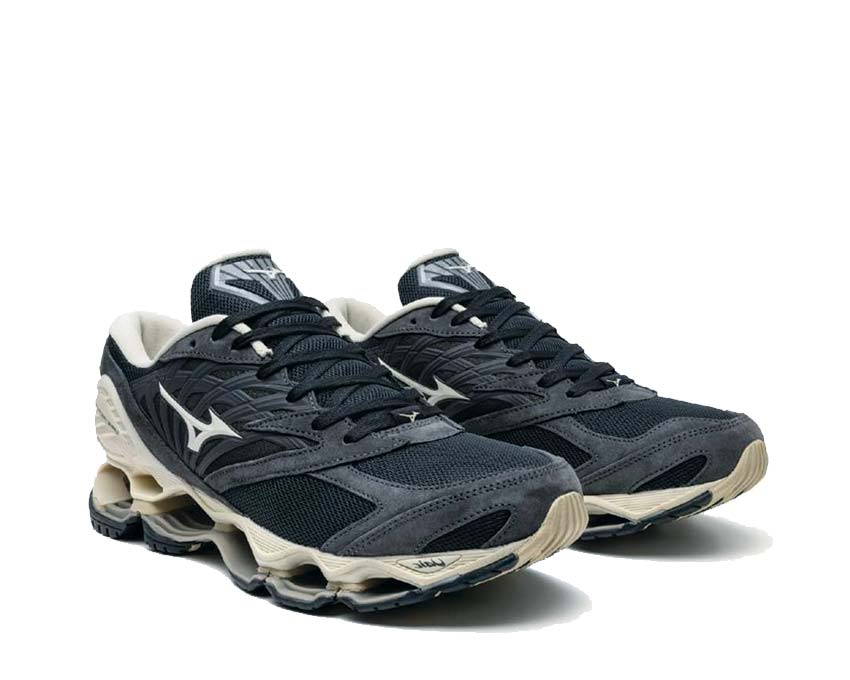 Mizuno Wave Prophecy LS vue latérale — mesh respirant running lifestyle