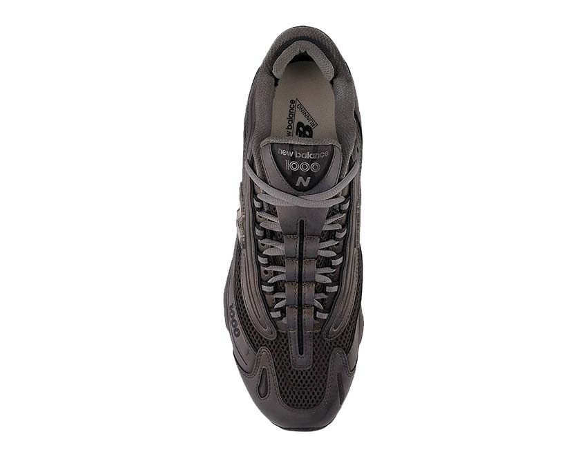 New Balance 1000 Black Metallic outsole — trail grip sole