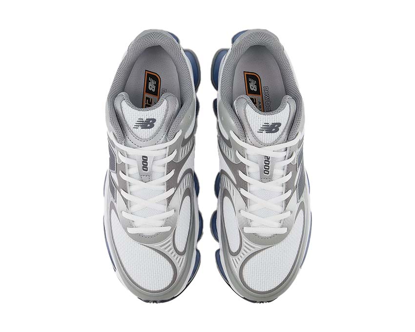 New Balance Abzorb 2000 White Silver Metallic dettaglio — finitura Castlerock