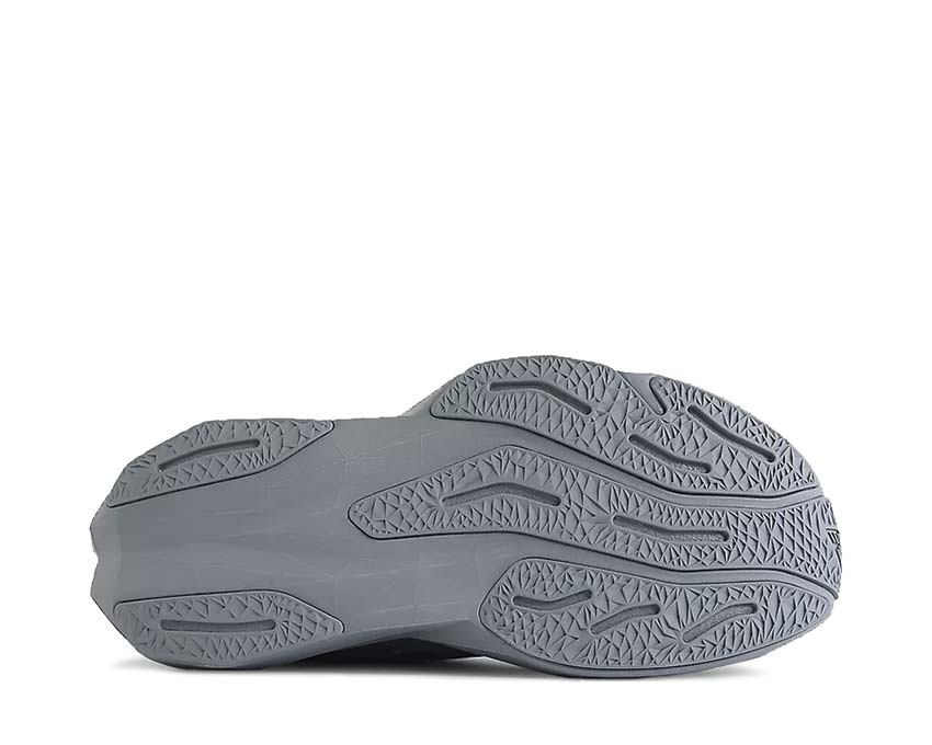 New Balance FuelCell Rebel V4 Dark Arctic Grey — vista frontale colorway grigio artico