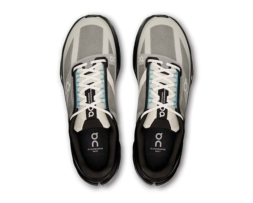 On Cloudsurfer Next Black Detail — atmungsaktives Mesh Herren-Laufschuh