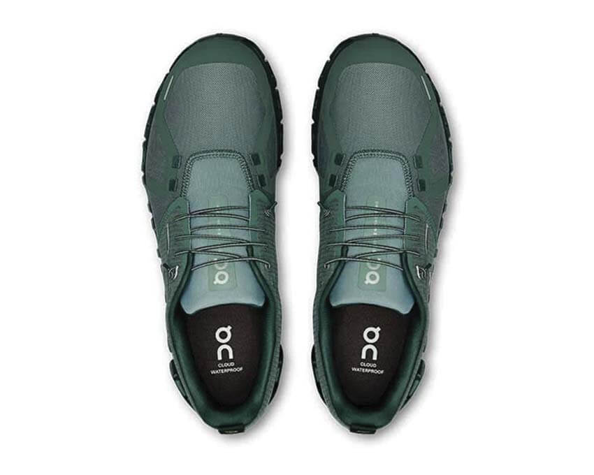 On Cloud 6 Waterproof Olive Detail — Wasserschutz Herren-Laufschuh