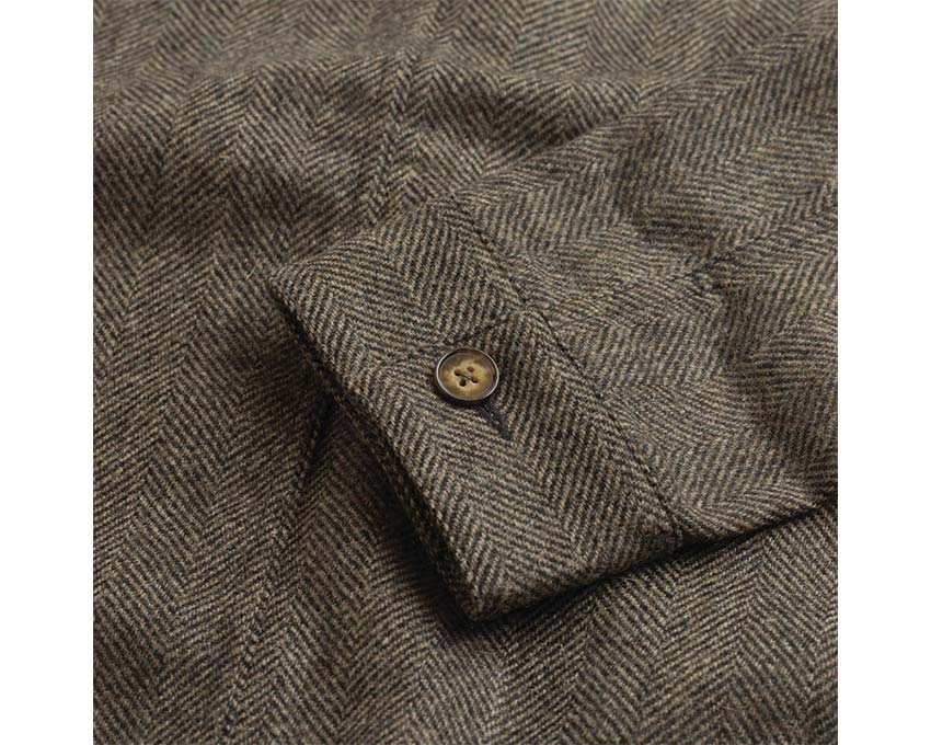 Portuguese Flannel Labura Herringbone Wool AW25.048
