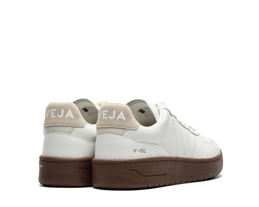 Veja V-90 ZZ O.T. White Pierre Almond Sohle — hohe Profilsohle