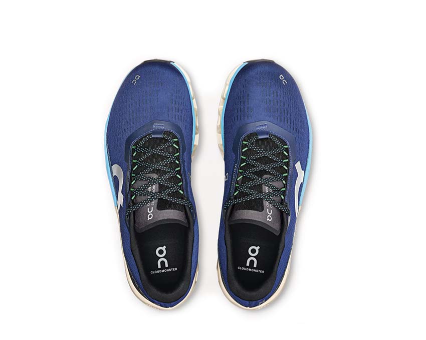 On Cloudmonster 2 Tempest/Horizon detalle — parte superior mesh zapatilla running hombre