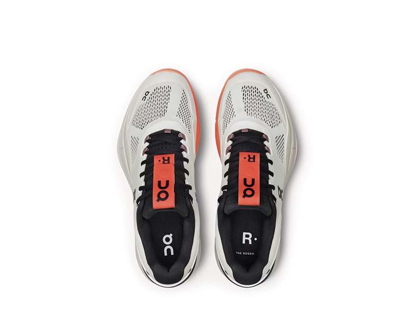 On The Roger Pro Clay White/Lily dettaglio — tomaia tennis lifestyle uomo