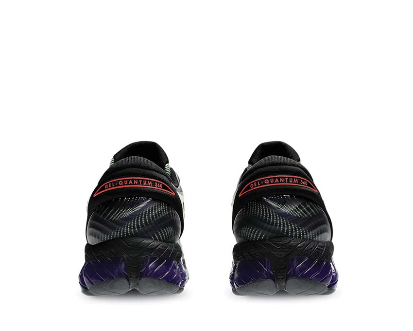 Asics Gel Quantum 360 VIII Illuminate Yellow/Black vista posteriore — ammortizzazione Gel 360 massima