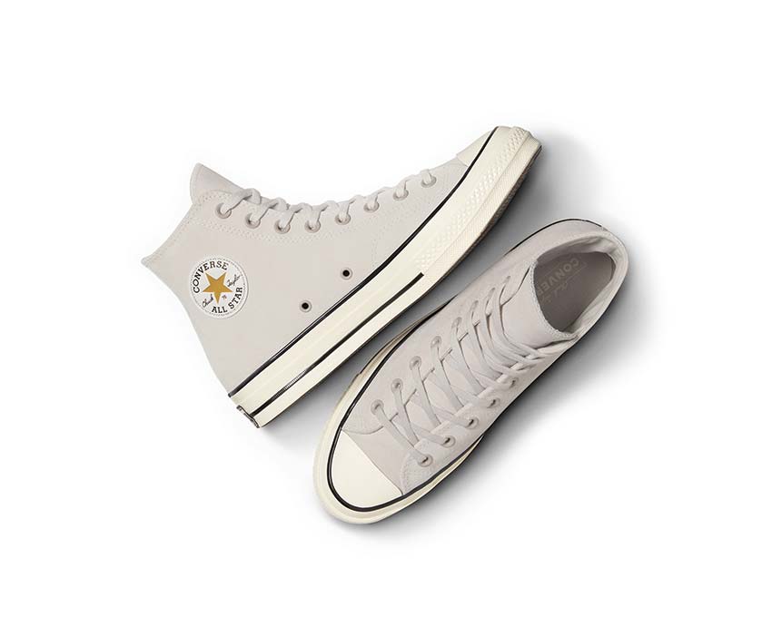 Converse Chuck 70 Hi Pale Putty semelle — semelle vulcanisée blanche