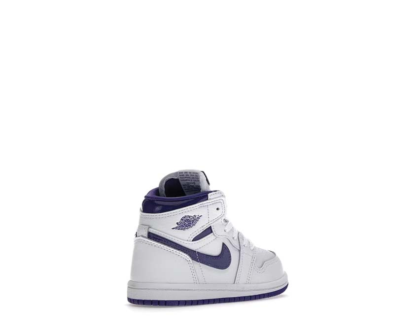 Jordan 1 Baby High OG Court Purple semelle — semelle Jordan 1 High bébé violet