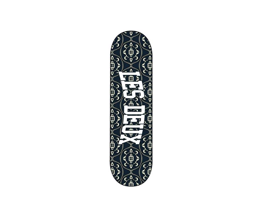 Les Deux Skateboard Dark Navy — skateboard unisex lifestyle serigrafia logo