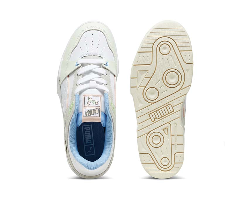 Puma Slipstream Uninvisible White Pristine suola — suola piatta trasparente