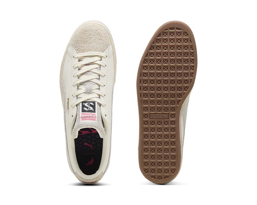 Puma Suede STAPLE Warm White Alpine Snow Sohle — Vintage-Gummisohle Puma