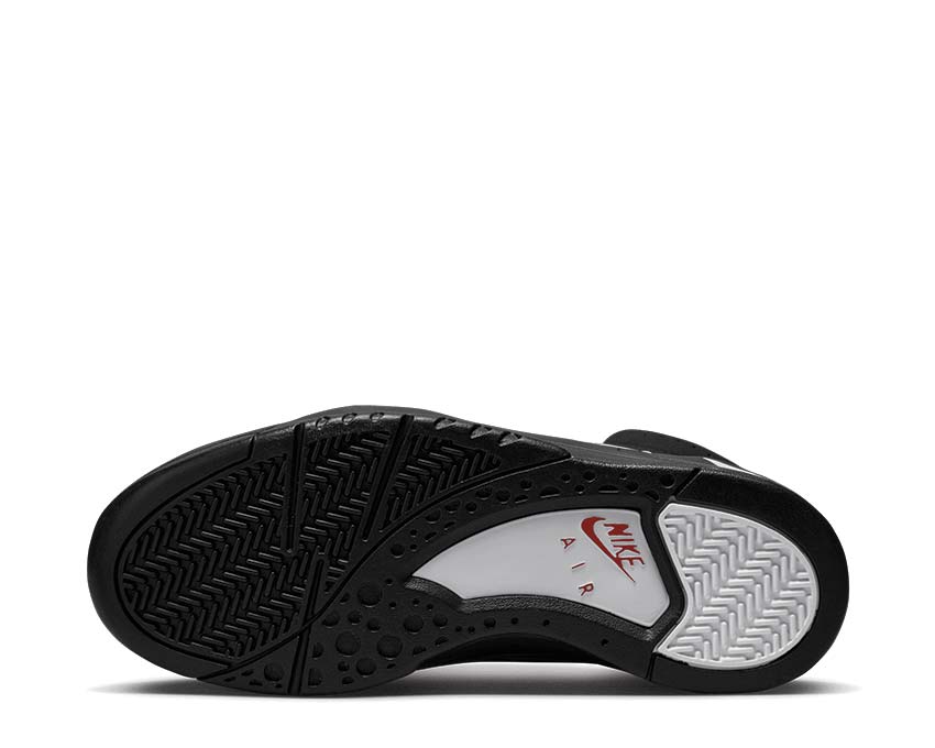 Nike Air Flight Lite Mid Black White Varsity Red — vue arrière