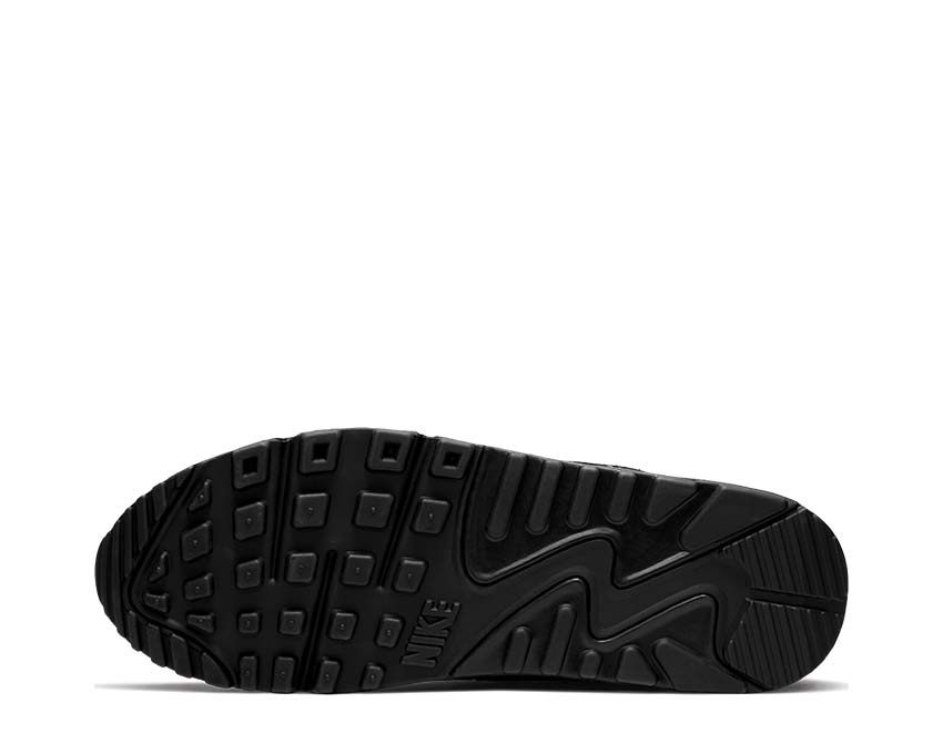 Nike Air Max 90 Black Total Orange — vue de dessus