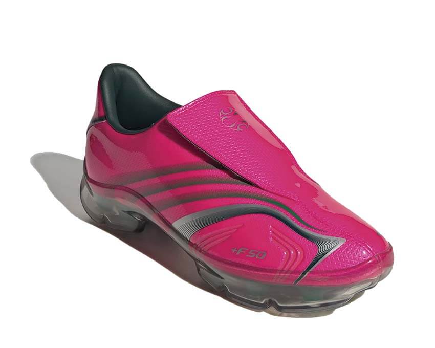 Adidas F50 Adiframe Shock Pink dettaglio — tecnologia gabbia adiframe strutturante