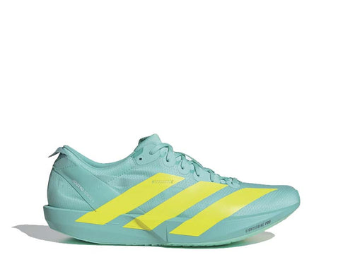 Adidas Adizero Adios 9 Flash Aqua — zapatilla running hombre competición aqua