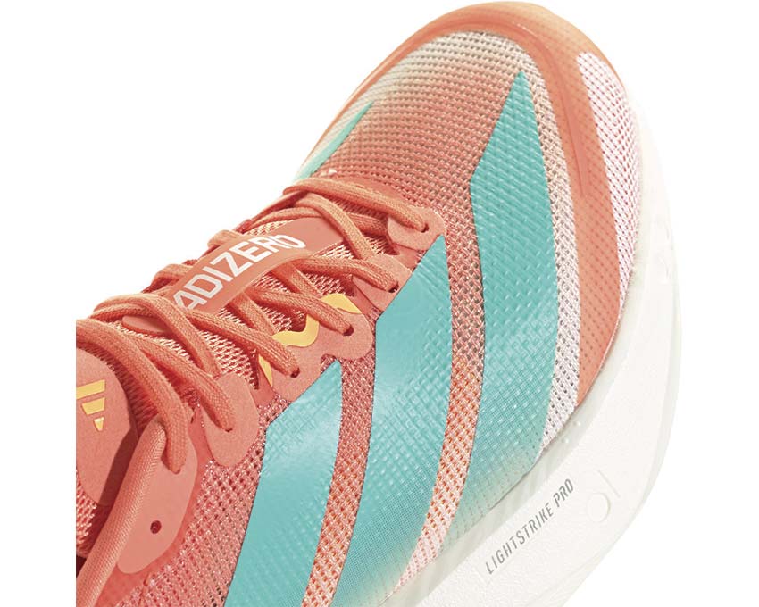 Adidas Adizero Boston 13 W Flash Orange Seitenansicht — Lightstrike Pro Dämpfung