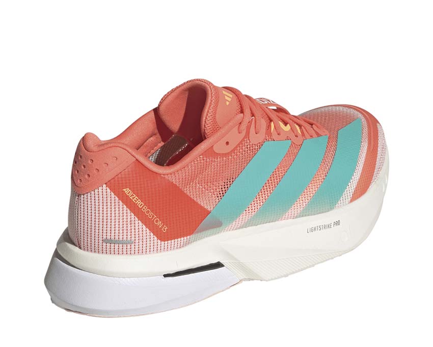 Adidas Adizero Boston 13 W Flash Orange Detail — atmungsaktives Mesh-Obermaterial