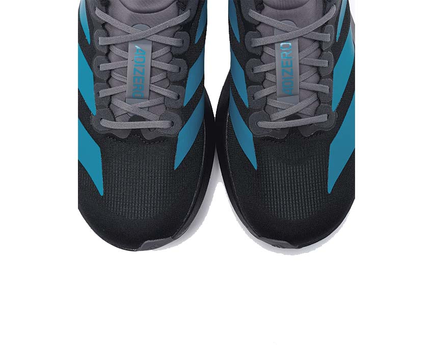 Adidas Adizero Evo SL Pure Teal vue latérale — amorti Lightstrike Pro