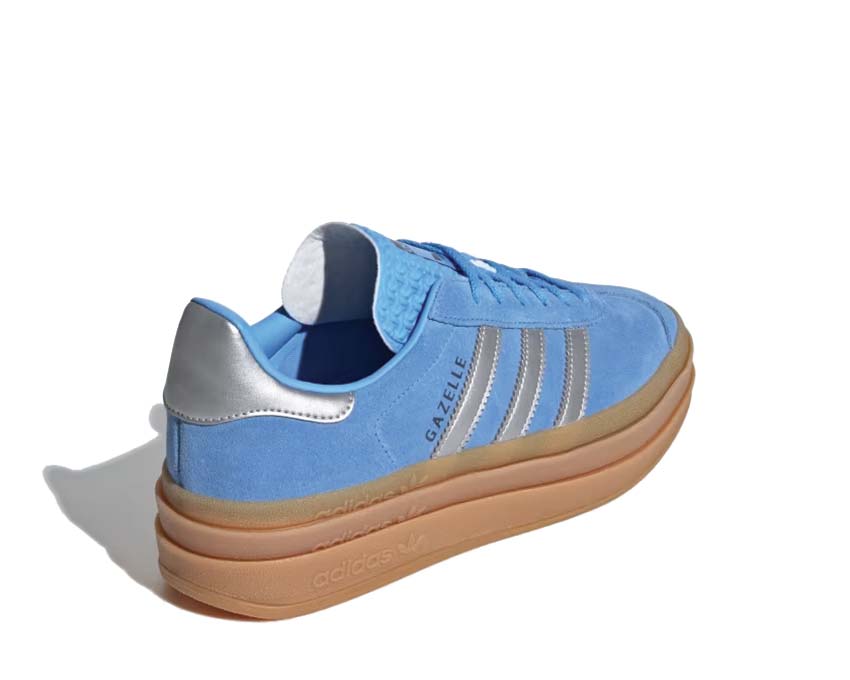 Adidas Gazelle Bold W Blue Burst suela — suela plataforma goma azul gruesa