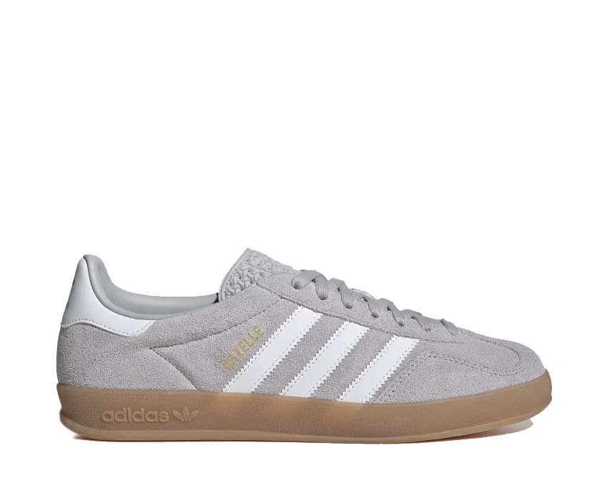 Adidas Gazelle Indoor Grey Two — Unisex Sneaker Wildleder grau Indoor Gummisohle