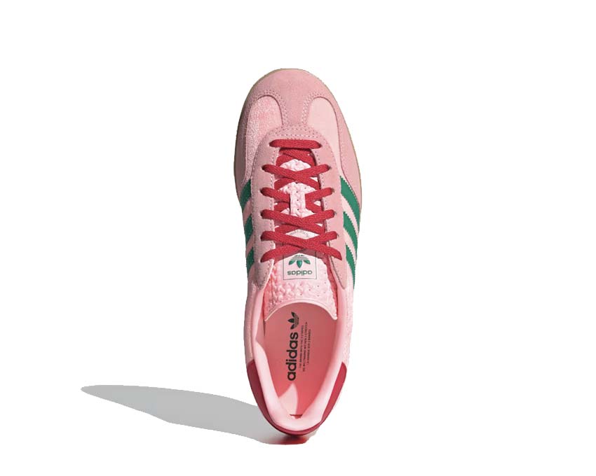 Adidas Gazelle Indoor W Glow Pink détail — suède rose lumineux