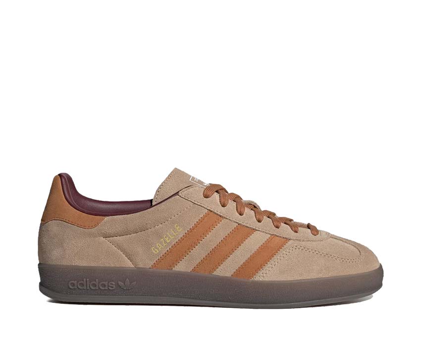 Adidas Gazelle Indoor Sandstone — sneaker unisex camoscio pelle beige sabbia