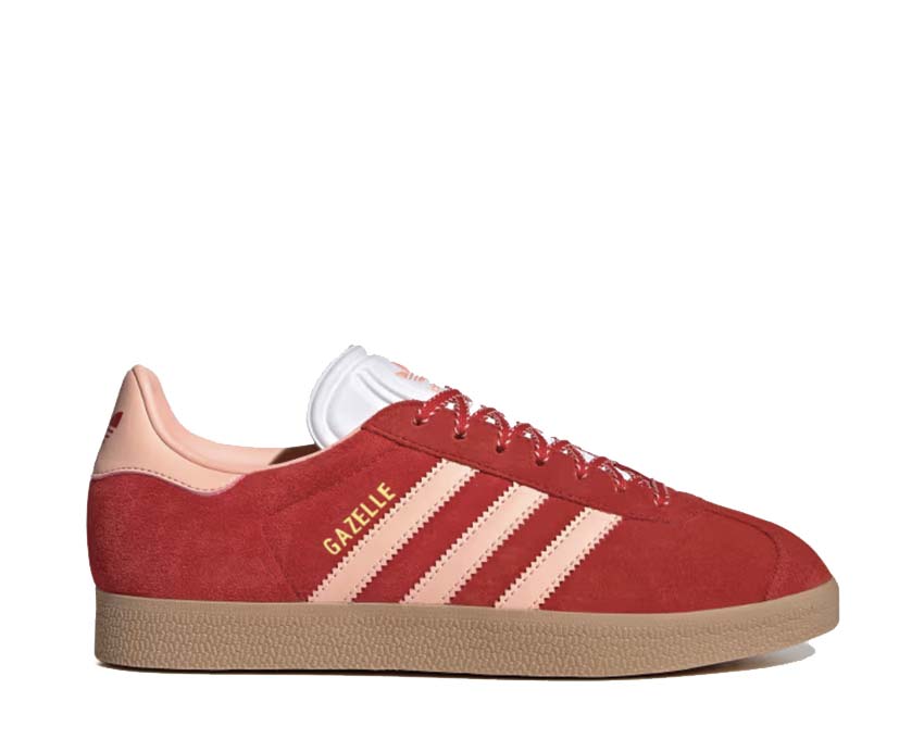 Adidas Gazelle W Better Scarlet — sneaker femme daim rouge semelle gomme