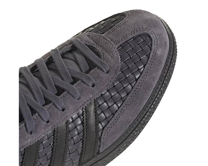 Adidas Handball Spezial Aurora Onix Grey vue latérale — profil bas trois bandes