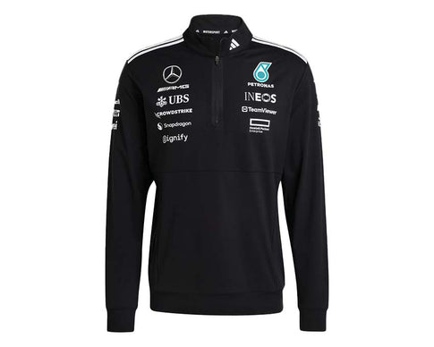Adidas Mercedes-AMG Petronas F1 Team Viertelzip — technische F1-Jacke