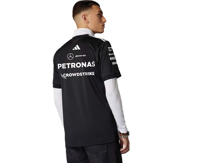 Adidas Mercedes-AMG Petronas F1 Team Jersey back view — number and sponsors