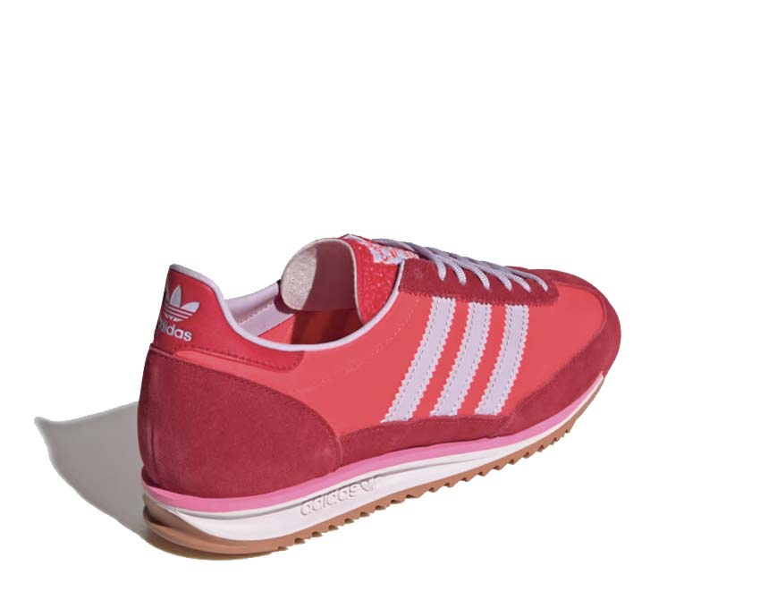 Adidas SL 72 OG Red Ice Lavender suola — suola in gomma rossa scanalata