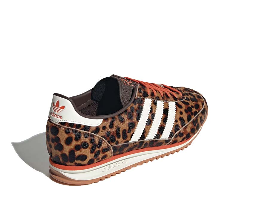 Adidas SL 72 OG W Leopard Print détail — tige nubuck imprimé léopard