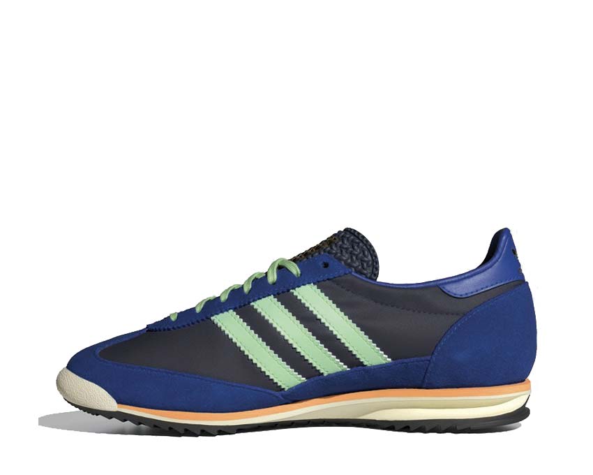 Adidas SL 72 OG W Night Indigo Green Blue Sohle — zweifarbige geriffelte Sohle