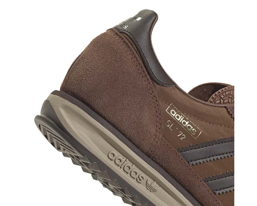 Adidas SL 72 RS W Dark Brown vue latérale — profil SL 72 vintage