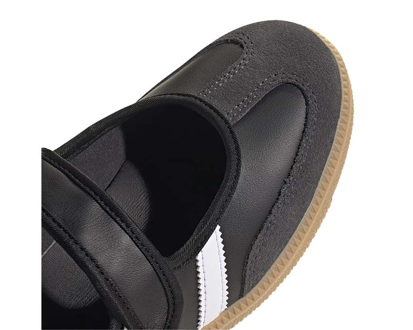 Adidas Samba Jane W Cloud White Carbon vue latérale — silhouette féminine affinée