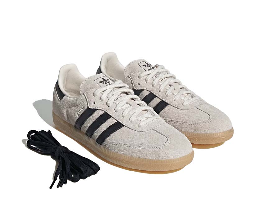 Adidas Samba OG Chalk White semelle — semelle gomme crêpe dorée